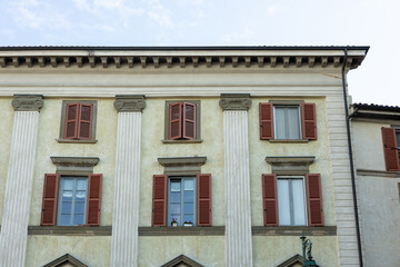Houses and streets of the historical part in Italy