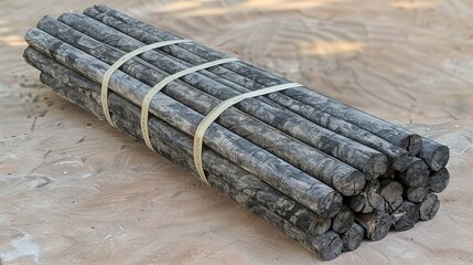 Warehouse for storing bundled aluminum rods for remelting into foil and metal alloys in metallurgy