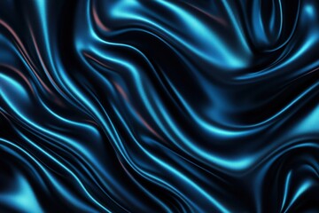 Fluid, vibrant blue and black fabric.  Dynamic folds and drapes create a luxurious, flowing texture