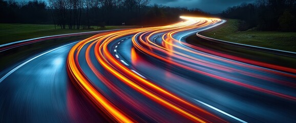 Night Highway Curves