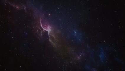 Deep space nebula with swirling colors