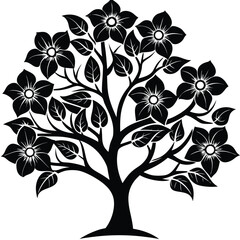 Dogood trees icon on white background 