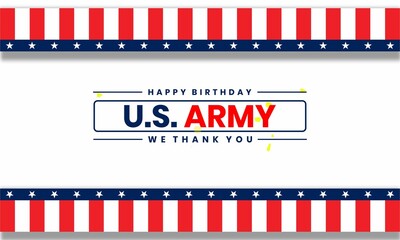 U.S. Army Birthday desgin concept , vektor ilustration