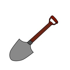 shovel isolated on white background