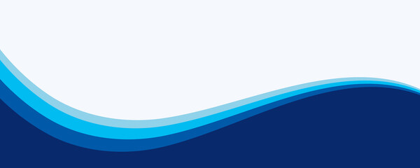 Blue Wave Abstract Corporate Background for Business and Banner Design