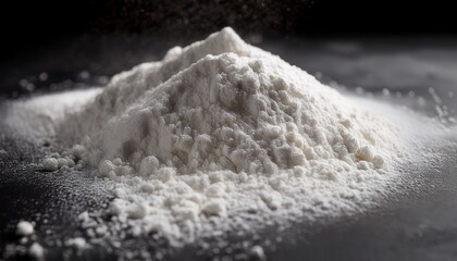 white powder close up a textured culinary delight