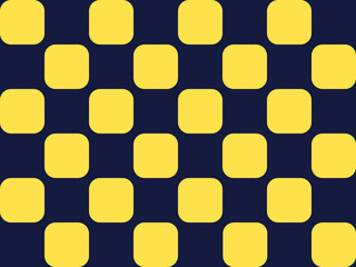 seamless pattern with yellow squares. Abstract yellow square on blue background.