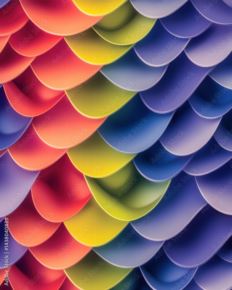 Aufkleber vibrant colorful pattern displaying a unique design aesthetic perfect for creative projects and art