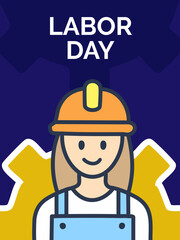 labor day vector poster 