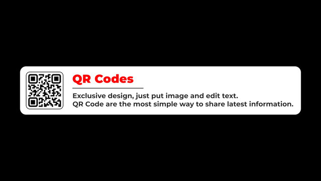 QR Code Stylish Modern Animation 6.