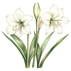 Closeup white daffodils on black background