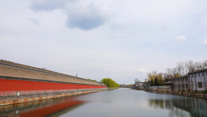 China Forbidden City bridge over the river