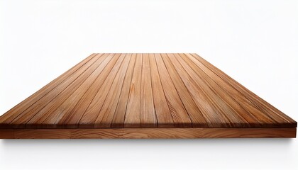 wooden platform isolated on a white background for versatile graphic design use white background