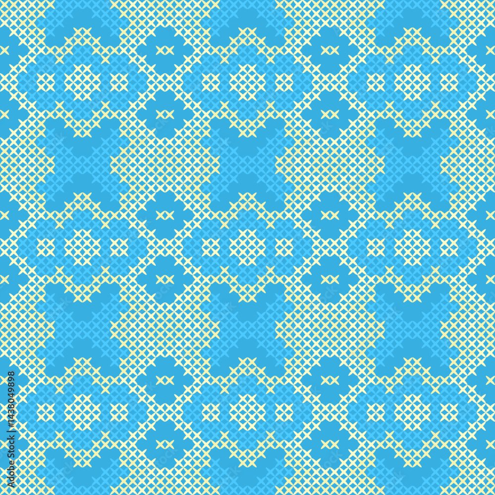 Poster seamless pattern with abstract geometric ornament. repeating background.