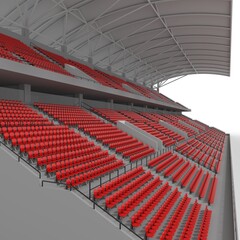 Fototapeta premium 3d render Bleachers design element. Furniture
