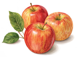 honeycrisp-apples-isolated-on-transparent-with-white background.