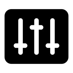 Fototapeta premium equalizer icon for illustration