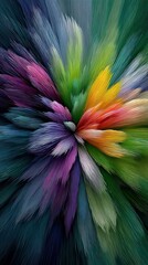 Obraz premium Abstract explosion of vibrant colors