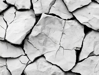 A high-resolution grunge image of a stone wall with cracked and broken bricks, providing a rough and textured background.
