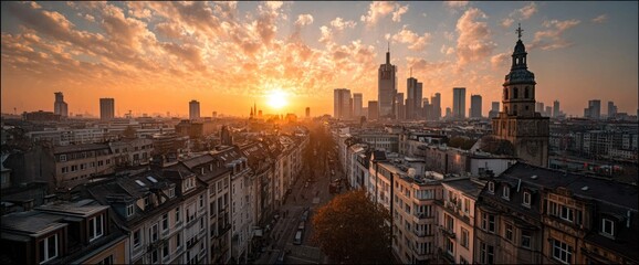 Cityscape at Sunrise