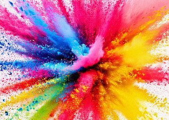 カラフルな絵の具　爆発03