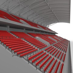 Fototapeta premium 3d render Bleachers design element. Furniture