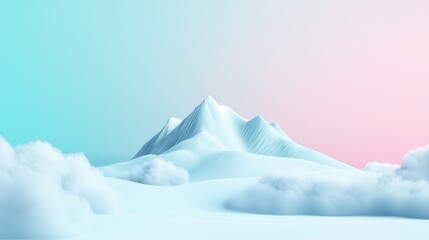 Cloudy Overcast Ski Soft, diffused light from a fully overcast sky, creating a calm and peaceful mood