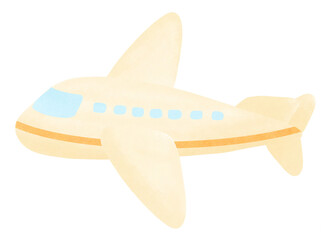 Light yellow airplane