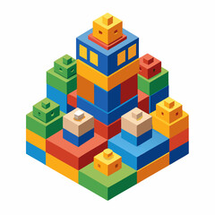 Fototapeta premium toy building blocks