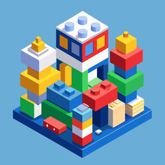 Fototapeta premium toy building blocks