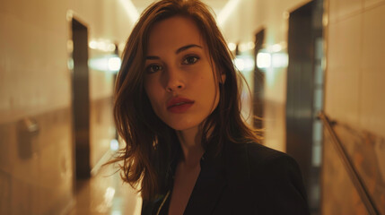 Stylish Female Executive – Close-Up of a Confident and Successful Manager