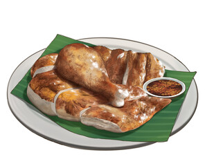 Grilled chicken,food,Thai food,local Thai food,Thai culture 