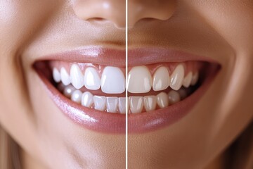 Cosmetic dentist transforms smile in beforeandafter collage