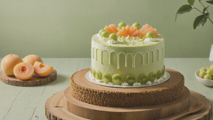 wedding cake decorated with flowers