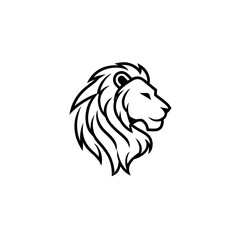Lion face PNG sketch engraving vintage wild animal majestic head logo isolated