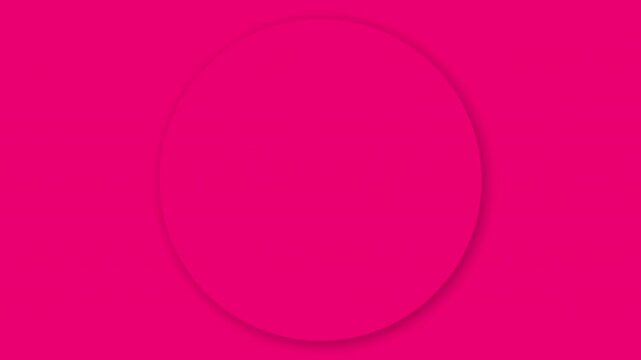 Simple pink background pattern of progressively growing circles on pink background and drop shadow. Concept: Background, simple pattern.