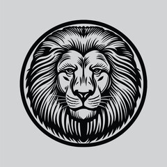 Lion face Logo Design Concept