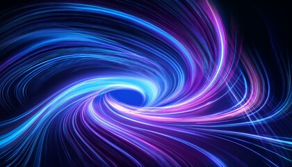 Fototapeta premium Captivating abstract background of blue and purple light swirls, ideal for technology or ene