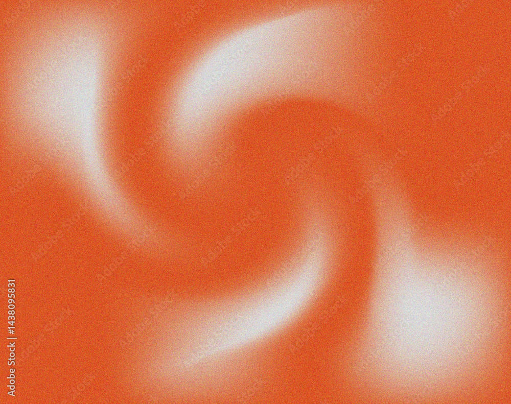 Aufkleber abstract orange swirl design with white gradient highlights, vibrant abstract artwork featuring a dy