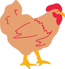 Graceful Poultry Bird Illustration 2