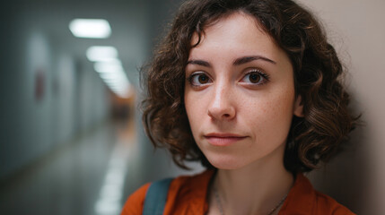 Close-Up of a Beautiful Woman – Soft Smile and Confident Expression