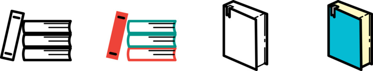 Book icon set