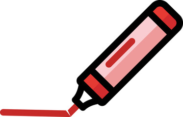 red marker pen
