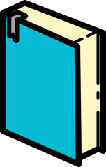 Book simple icon isolated on white background