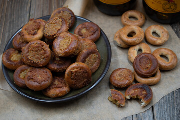 Seitan filled doughnuts