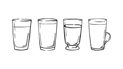 Drink line art illustration