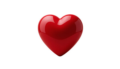 Fototapeta premium red heart isolated