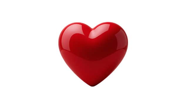 red heart isolated - Powered by Adobe