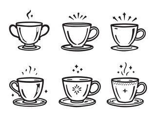 Queen’s Cup vector line art illustration