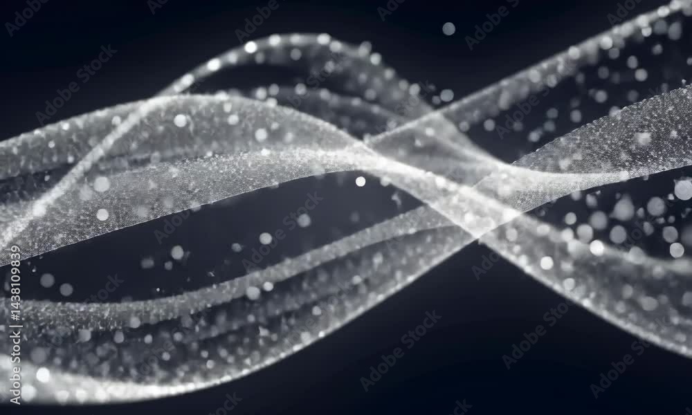 Aufkleber abstract motion background shining silver particles. shimmering glittering particles with bokeh